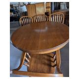 Richardson Brothers Oak Dining Table, Chairs