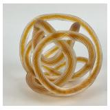 Large glass paperweight sculpture