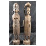 Hand-Carved Wooden Female Figures