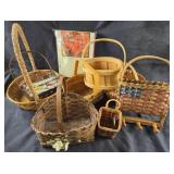 Decorative Woven Baskets, Harvest Linens Runner