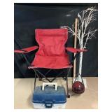 Plano Tackle Box, Lake Trail Chair, Crackle Garden