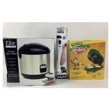 Elite Rice Cooker, Hand Blender, Keebler Pie Maker