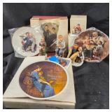 Norman Rockwell Plates, Gorham Figurines
