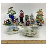 Porcelain Figurines, Dishes, Handpainted Japan/Occ