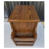 Solid Wood Side Table With Storage