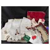 Holiday-Themed Table Linens, Towels, Doilies