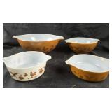 Pyrex Cinderella Mixing Bowls Butterprint Pattern