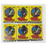 6 Sealed Dick Tracy Topps Trading Card Packs