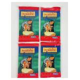 4 Sealed Pocahontas Skybox Trading Card Packs