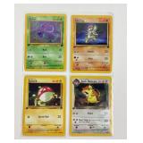4 Pokï¿½mon vintage first edition cards