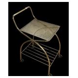 MCM rolling bar cart