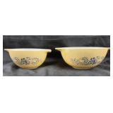 Pyrex Old Orchard Mixing Bowls with Handles