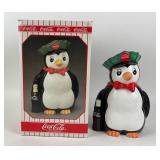 Coca-Cola Penguin Cookie Jar With Box