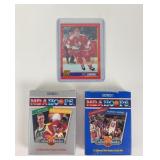2 NBA Hoops Series 1 Collect A Books Packs 1990 &