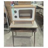 School Desk & Pretend Television