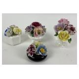 Porcelain Floral Arrangements Flower Sculptures: