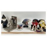 Resin Biker Gnome, M&M Moviegoer Toy, Patriotic Ea