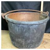 Iron Handle Copper Cauldron