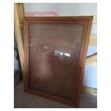 Wood Frame Display Case With Glass Front