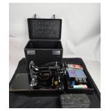 Singer Sewing Machine With Attachments, Case