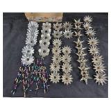 Metal Starburst, Floral Christmas Tree Ornaments