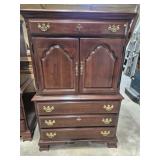 Korn Industries Cherry Tall Boy Chest Of Drawers