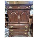 Korn Industries Cherry Tall Boy Chest Of Drawers