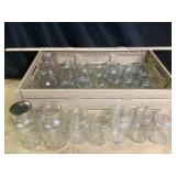 Wood Grain Style Crate & Canning Jars: Kerr, Golde