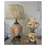 MCM Lamp With MCM Fiberglass Lamp Shade & 3D