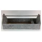 Galvanized Metal Tool Caddy With Handle