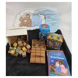 Wooden Blocks, Tic-Tac-Toe, Looney Tunes Tin +