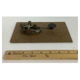 Morse Code Telegraph Key On Base