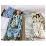 Ashton Drake galleries doll in wedding dress, porc
