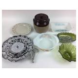 Longaberger Plate, Fire-King, Indiana Glass Bowl,