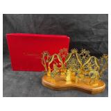 Tamerlane Collection 24K Gold Plated Christmas Sce
