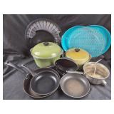 Cookware Including Club Aluminum Dutch Ovens