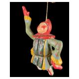 Hand-Painted Wooden Jester Ornament