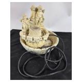 Cherub-Themed Tabletop Fountain With Pump