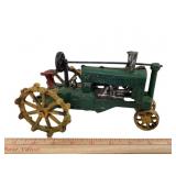 Painted Iron Tractor Toy