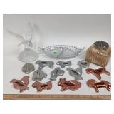 Metal Cookie Cutters, Glass Vanity Jar, Crystal Ea