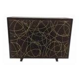 Mid-Century Speaker with Abstract Design
