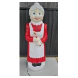 Mrs. Claus Light-Up Christmas Blow Mold