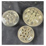 Glass Flower Frogs with Multi-Hole Design