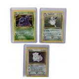 3 Pokemon Vintage Holographic Cards
