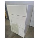 Pressed Wood Cabinet With 3 Drawers 17.5 in. X 25