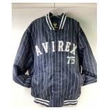 Avirex Navy Pinstripe Bomber Jacket XL