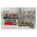 Pepsi-Cola Glass Bottles With Original Carrier