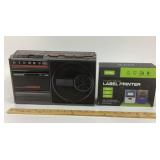 Magnavox Radio Cassette Recorder, Puqu Q20 Label P