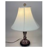 Ceramic Table Lamp Floral Design
