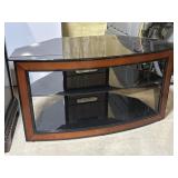 Glass TV stand